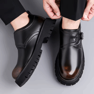 Men's Business Shoes with Thick Cushioned Sole